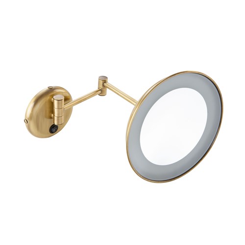 Specchio ingranditore 4x da parete con illuminazione LED